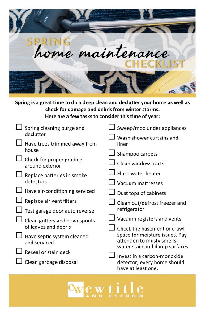 Spring Home Maintenance Checklist - Beth Bylund